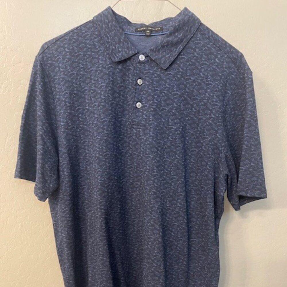 NWT!!  ROBERT BARAKETT SS POLO!  MEN XXL.  NAVY